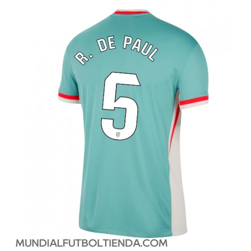 Camiseta Atletico Madrid Rodrigo De Paul #5 Segunda Equipación Replica 2024-25 mangas cortas